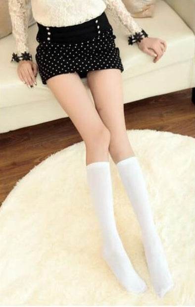 Japan original single school uniform student socks black high stockings thin calf socks female knee socks factory wholesale - Mubimart