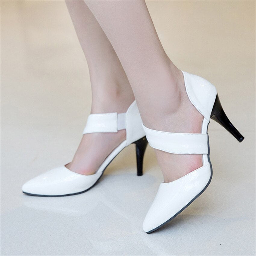 Pointed high heels