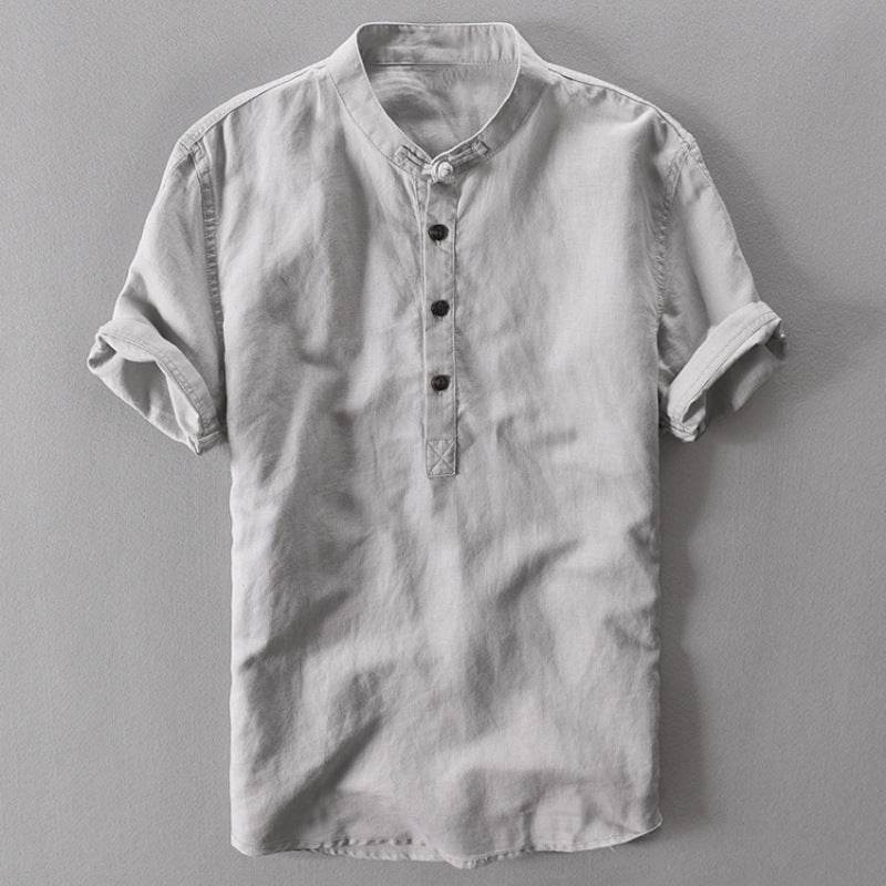 Cotton linen shirt - Mubimart