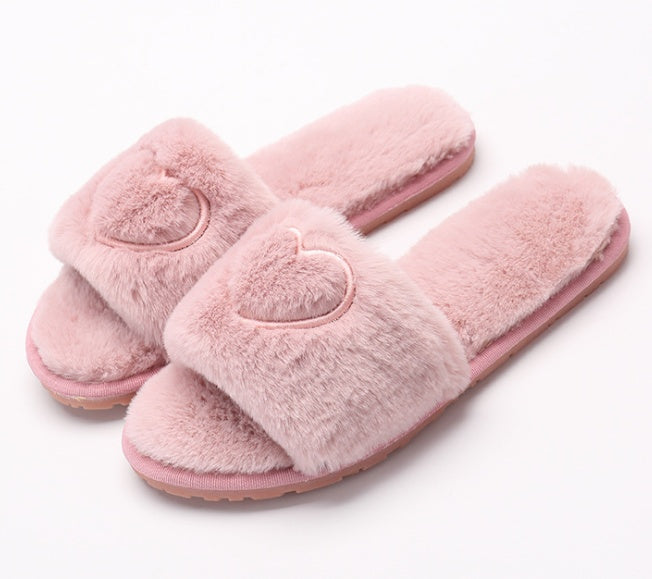 Plush slippers for women - Mubimart -  