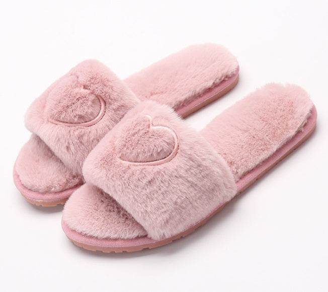 Plush slippers for women - Mubimart