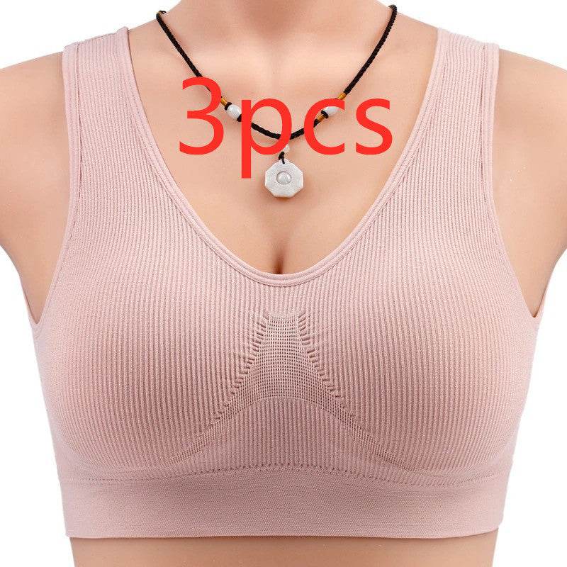 Women Yoga Tank Tops Sports Bra Workout Fitness Running Crop Top - Mubimart
