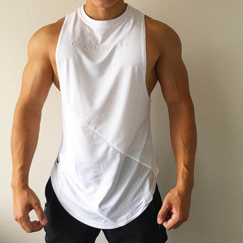 Loose sleeveless quick-drying undershirt - Mubimart