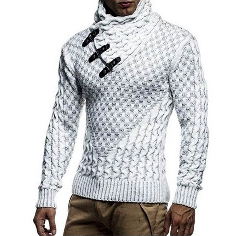 Turtleneck pullover sweater - Mubimart