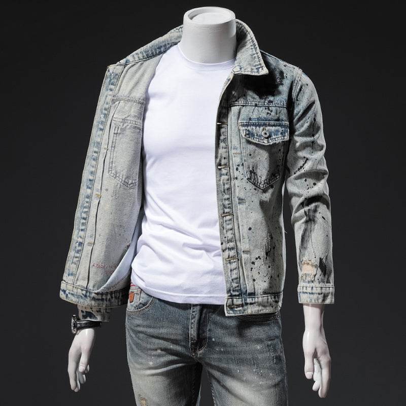 Retro denim jacket - Mubimart