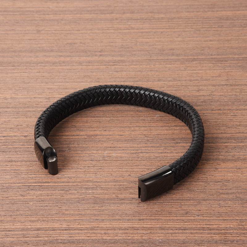 Classic Men Leather Bracelets - Mubimart