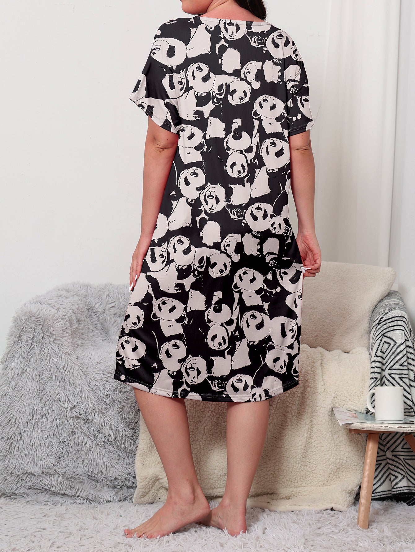 Women's Fashion Panda Printing Cute Loungewear - Mubimart -  