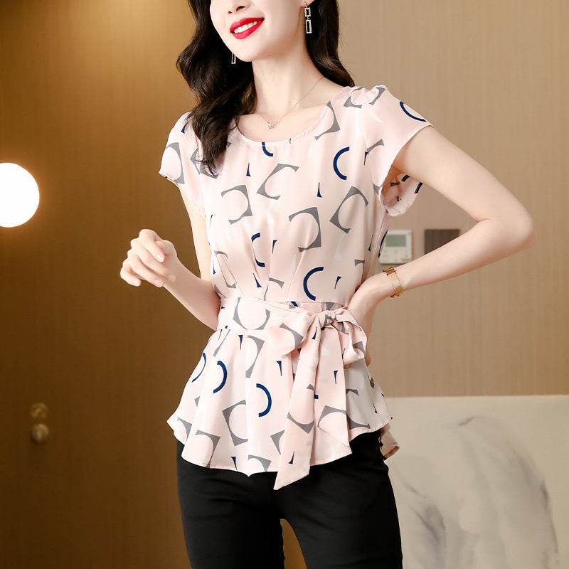 Women Casual Summer Style Chiffon Blouses Shirts - Mubimart
