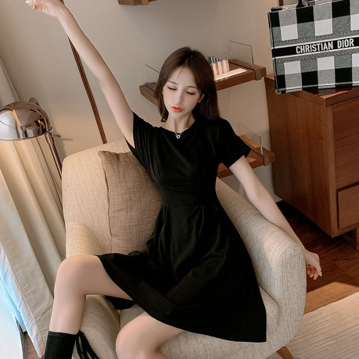 Waist t-shirt dress - Mubimart - Shirt Dress 