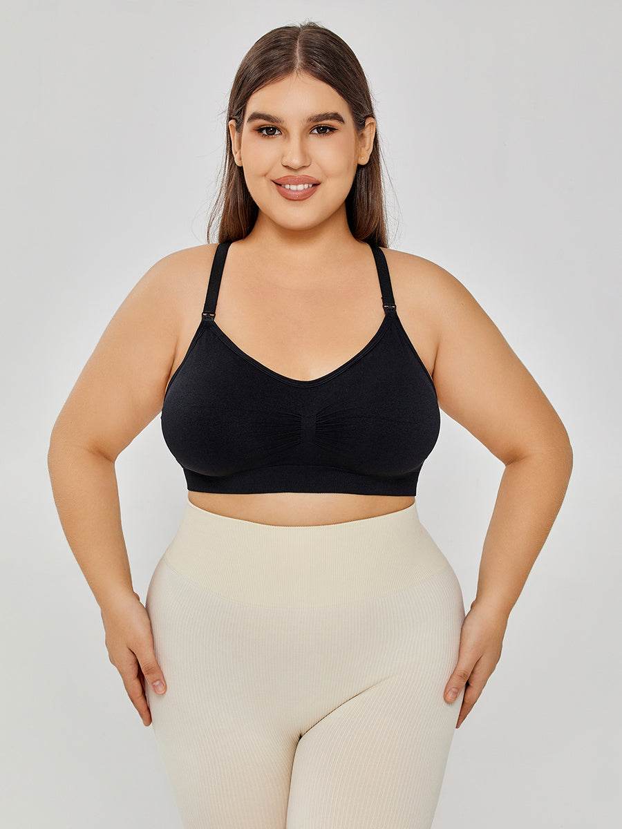 Comfortable Cotton Wirefree Bra - Mubimart