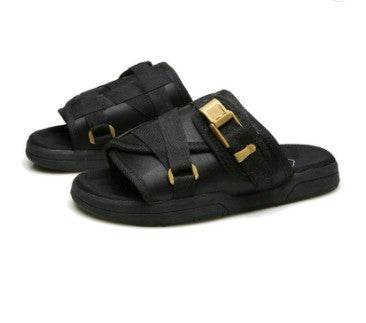 Summer fashion thick bottom beach slipper - Mubimart