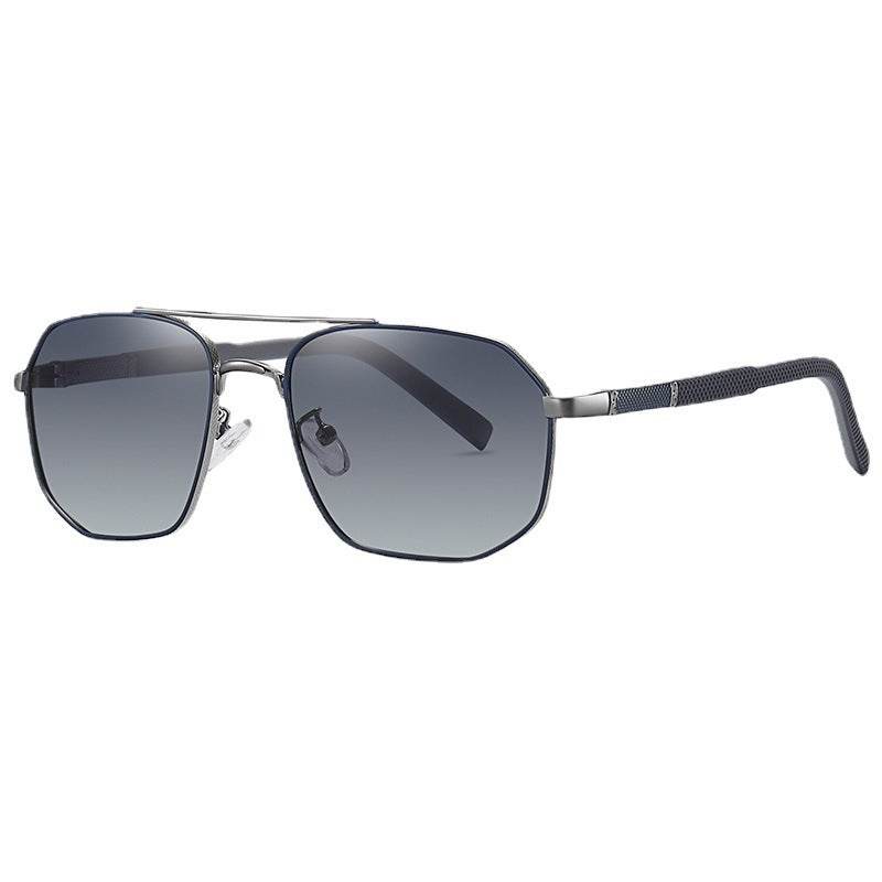 Men's Aviator Double Bridge Large Frame Polarized Sunglasses - Mubimart