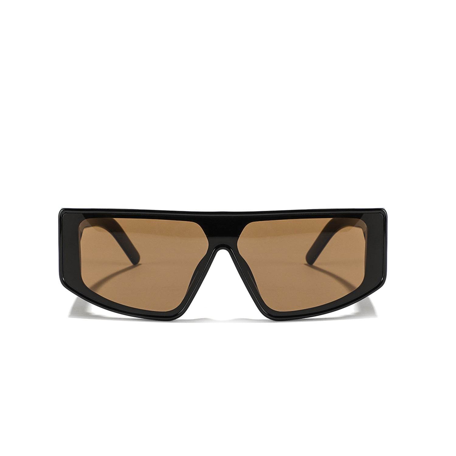Men's Oversized One-piece Sunglasses Rivet - Mubimart