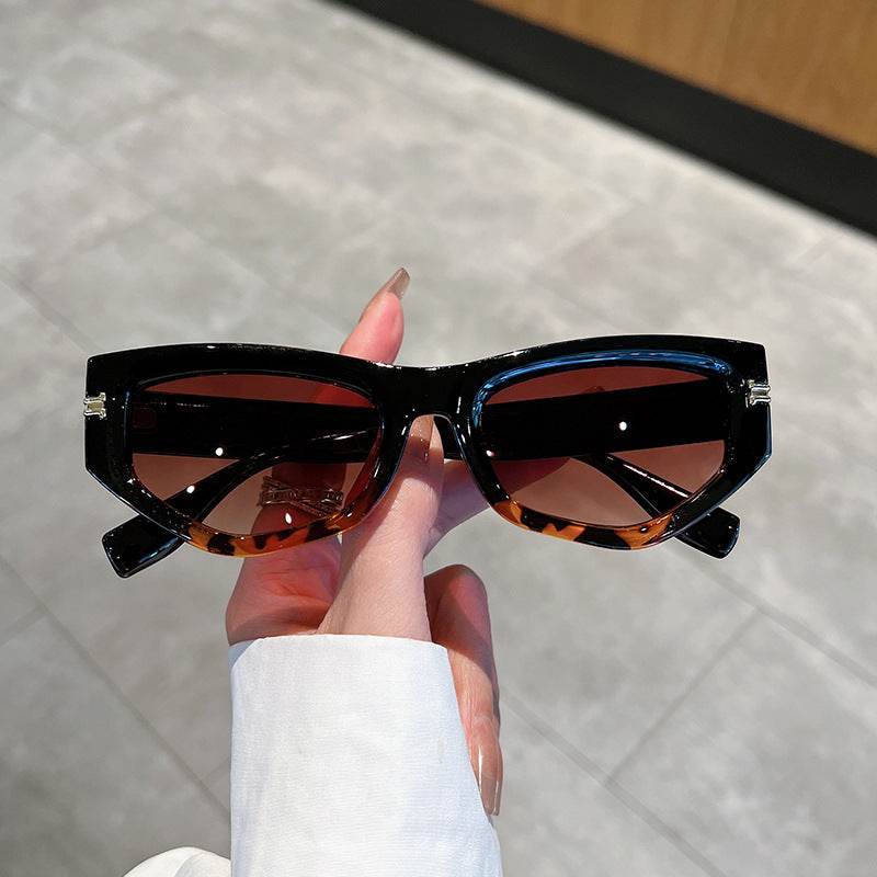 Cat Eye Sunglasses Women's Fashion Street Shooting UV Protection - Mubimart
