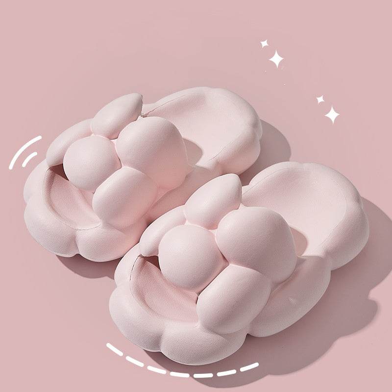 Soft Cloud Design Slippers Cute House Shoes Women Outdoor Indoor Bathroom Slipper - Mubimart
