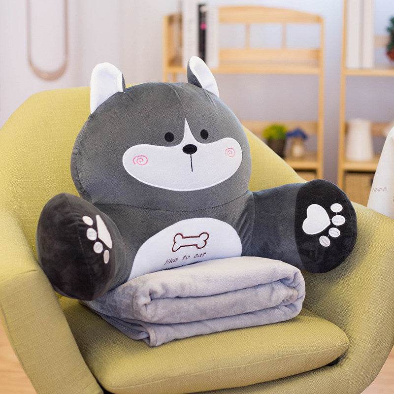 Pillow Quilt Dual Use Multifunctional Lumbar - Mubimart