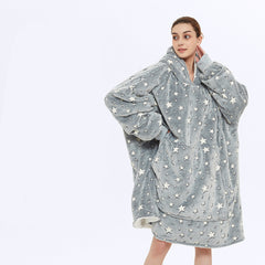 Hooded Plus Size Home Wear Nightgown - Mubimart -  