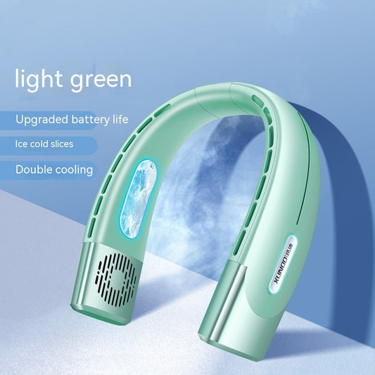 Rechargeable Portable Office Sports Neck-hanging Fan