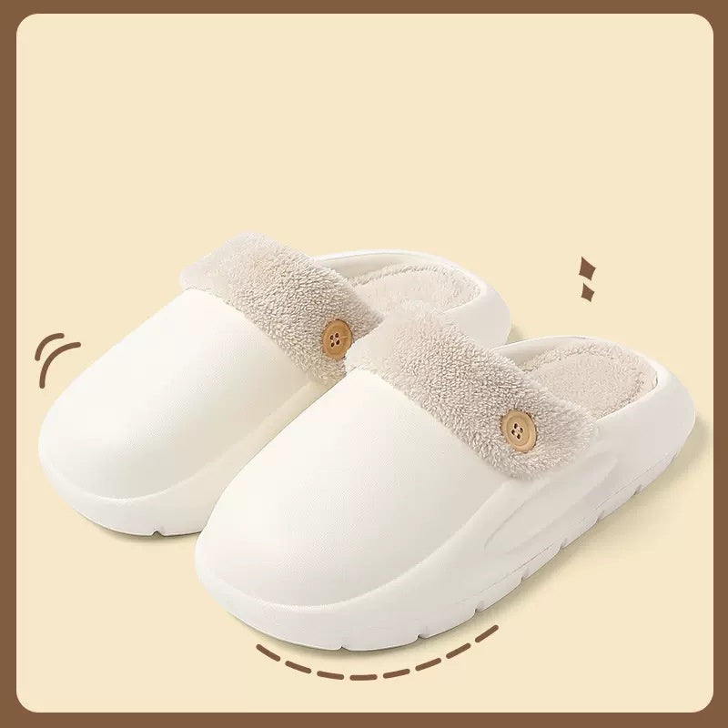 Detachable Washable Slippers Winter Warm House Shoes Bedroom Slippers Women - Mubimart -  