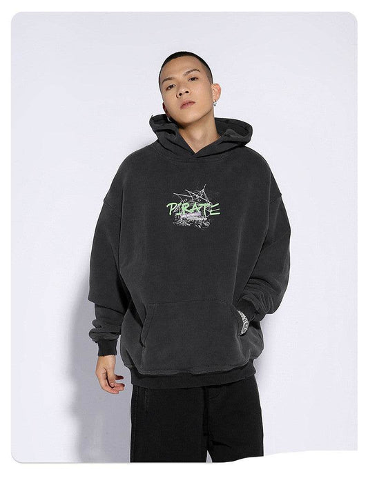 Street Loose Mens And Womens Street Wash Old Sweater - Mubimart