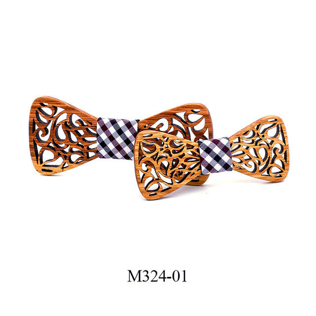 Wooden bow tie