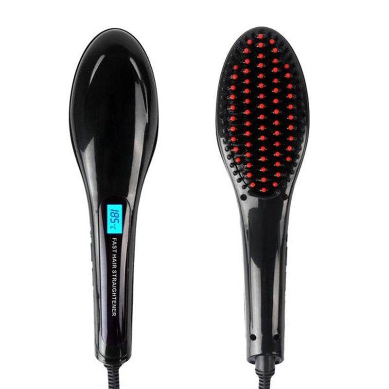 Paddle Brush Hair Straightener - Mubimart