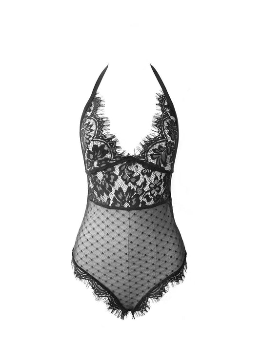 Sexy lace bodysuit - Mubimart
