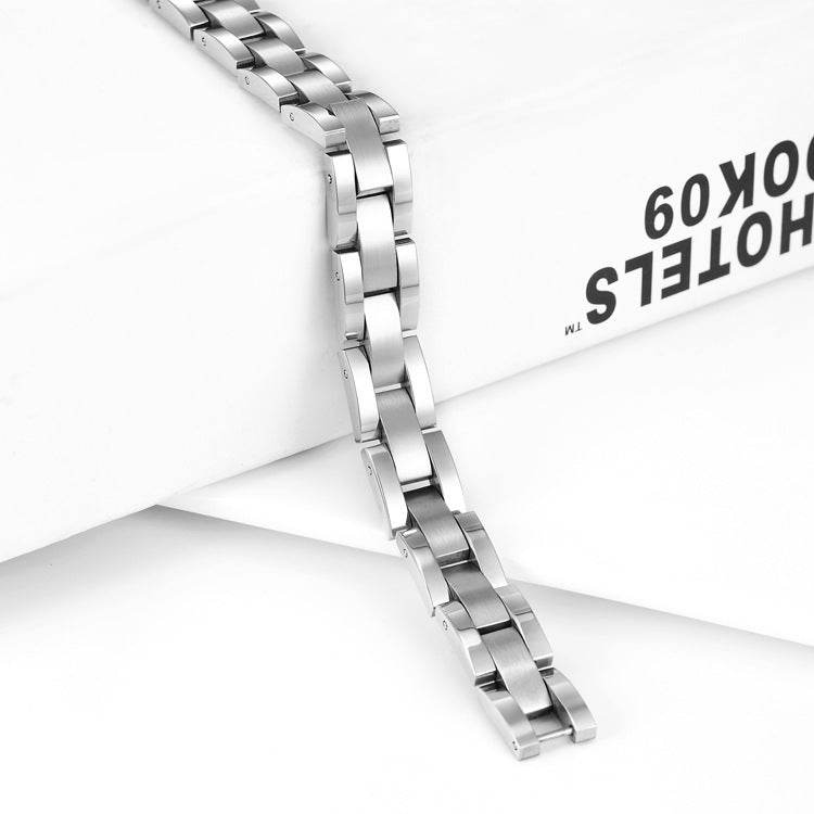 Stainless Steel Magnet Bracelet Classic Men - Mubimart