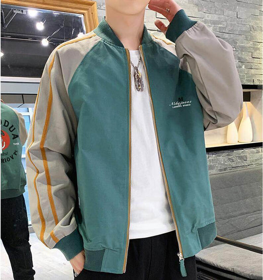 Vulture Print Bomber Jacket - Mubimart