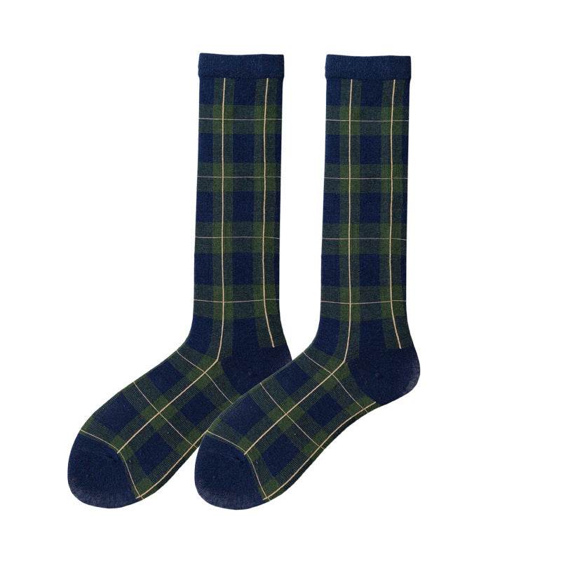 Women's High Tube Calf And Knee Pile Stockings Cotton Socks - Mubimart