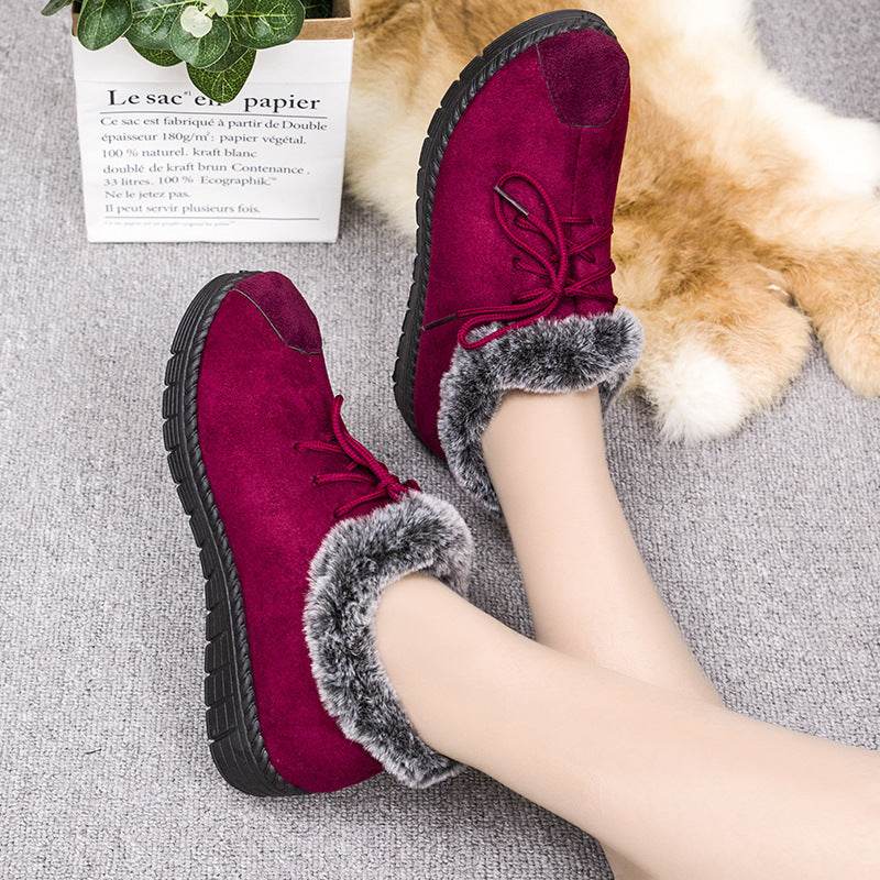 Velvet snow shoes - Mubimart