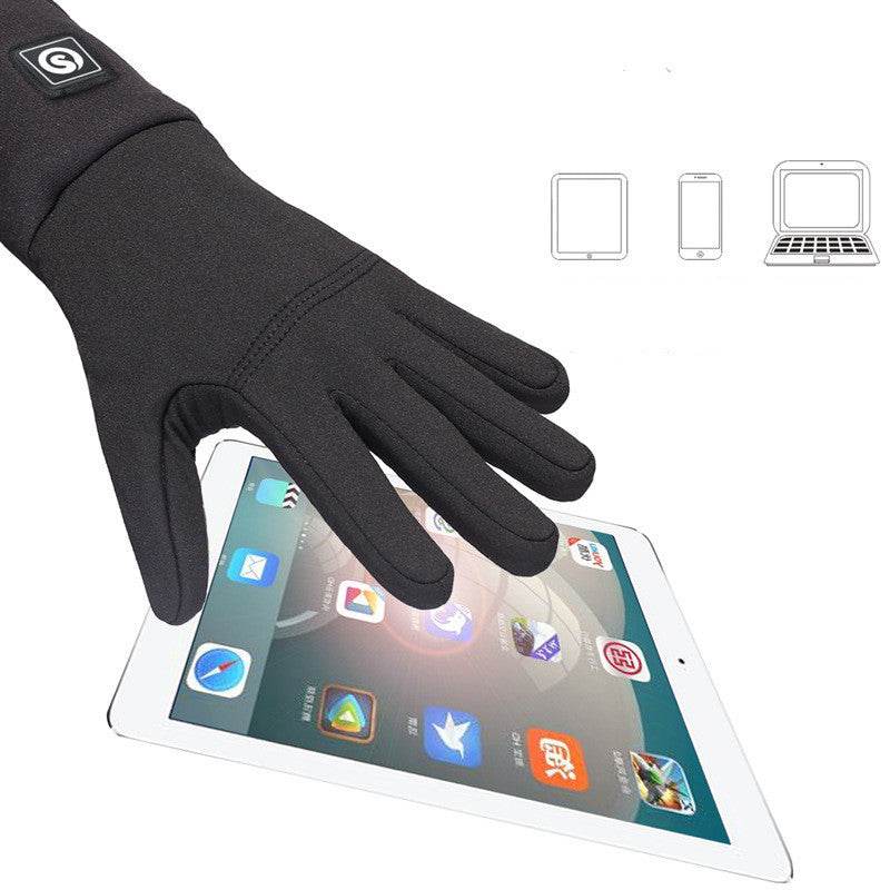 Mountaineering gloves sports riding heated gloves - Mubimart