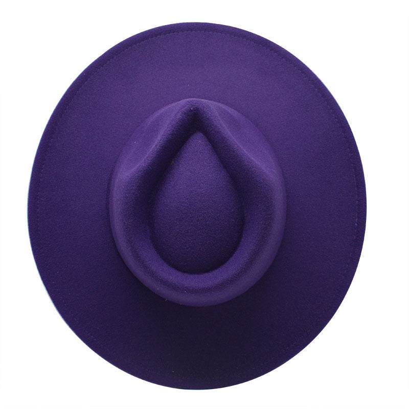 New Woolen Casual Fedora Hat - Mubimart