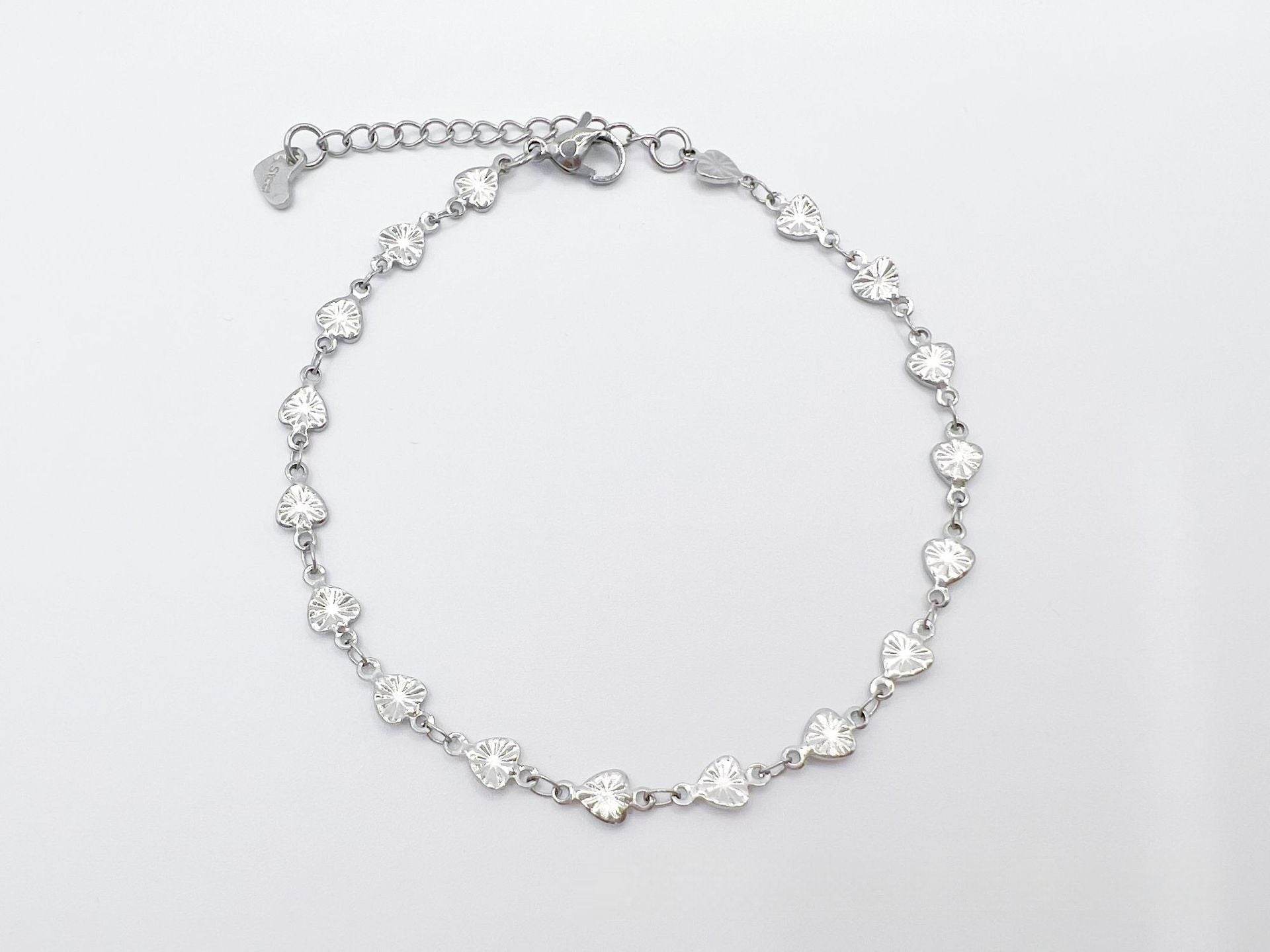 European And American Style Fashion Special-interest Stainless Steel Anklets Love Anklet Multi-style Ins - Mubimart