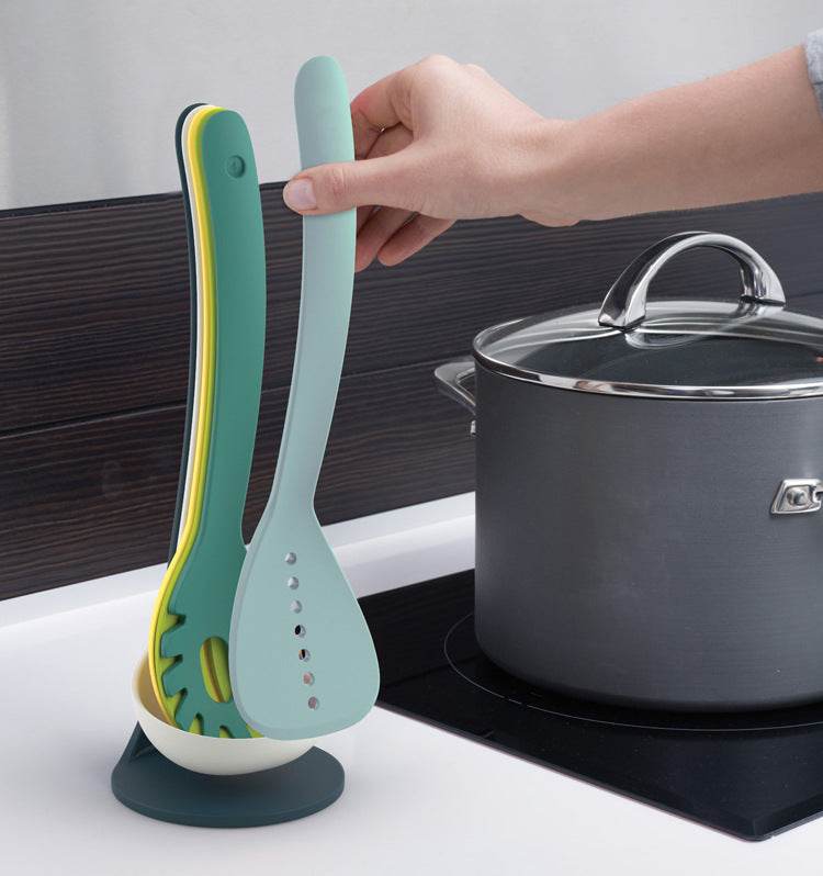 6Pcs Non-stick Cookware Set Heat Resistant Kitchenware Soup Spoon Spatula Baking Tools Cooking Tools Set Kitchen Supplies - Mubimart