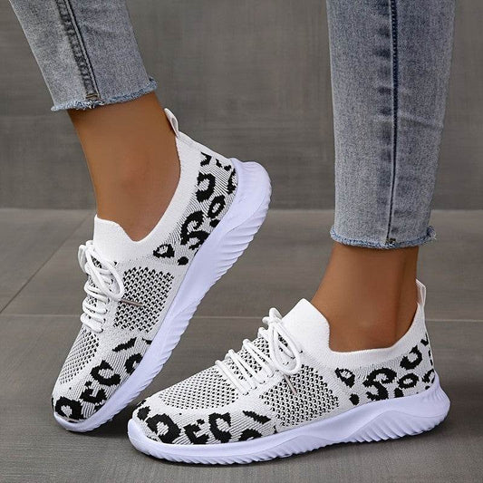 Women's Casual Sports Single-layer Shoes Flat Bottom Comfort Mesh - Mubimart