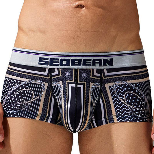 Boxer Low Waist U Convex Boxers - Mubimart