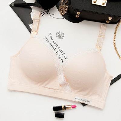 Non-wireless Thin Breathable Bra With Front Opening - Mubimart