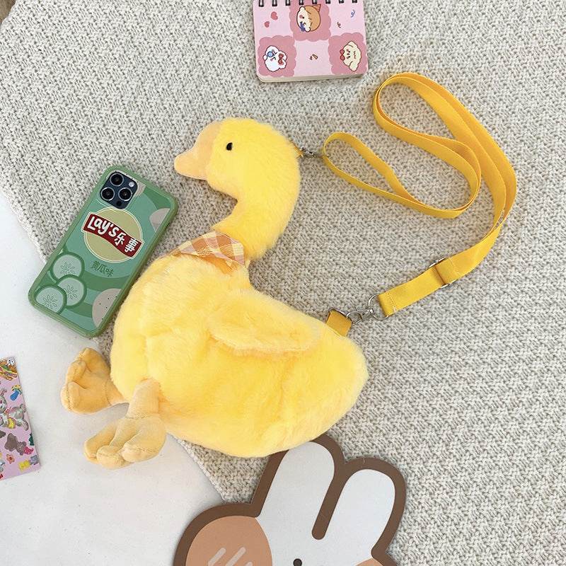 Fashion Personality Female Plush Doll Satchel - Mubimart