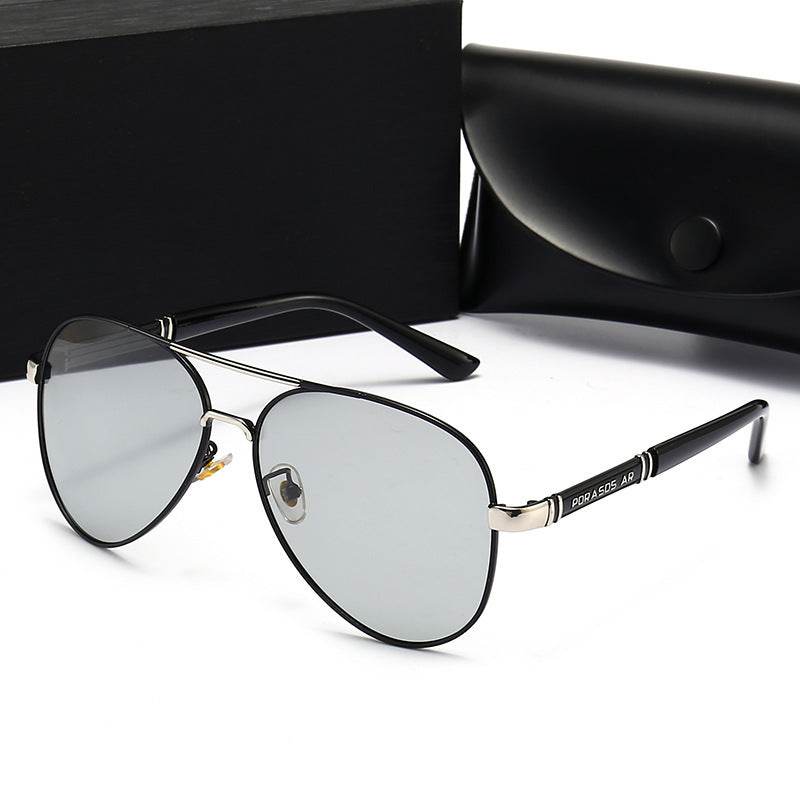 Polarized Sunglasses Men Color Changing Sunglasses - Mubimart