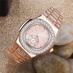 Herenmode Legering Band Diamant Geschenken Horloges