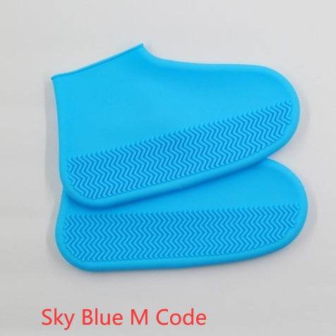 Men and women hiking slip wearable easy to carry silicone rain boots - Mubimart