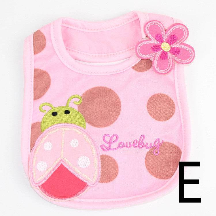 Infant Bib Children's Cotton Three-layer Waterproof Bib Baby Bib Saliva Towel - Mubimart