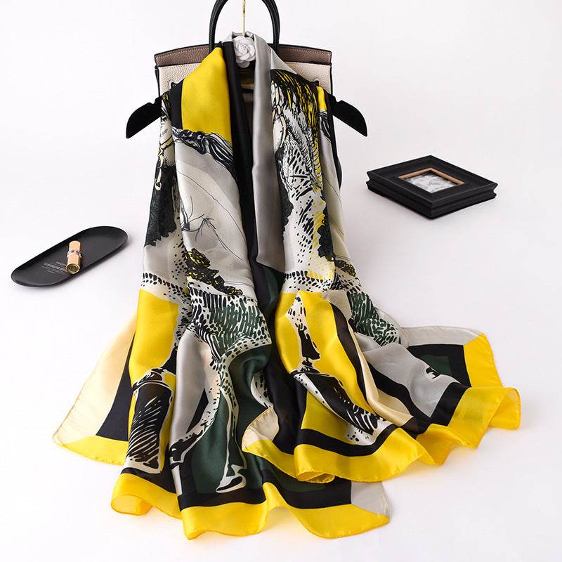 New Korean Style Air Conditioning Shawl Female Shawl Shawl Beach Towel - Mubimart