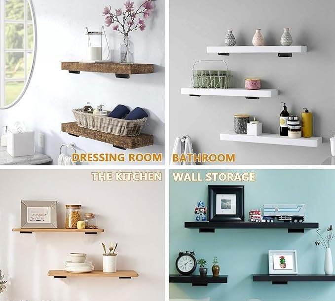 One-word Support Frame Load-bearing Thickened Shelf Wall Shelf - Mubimart