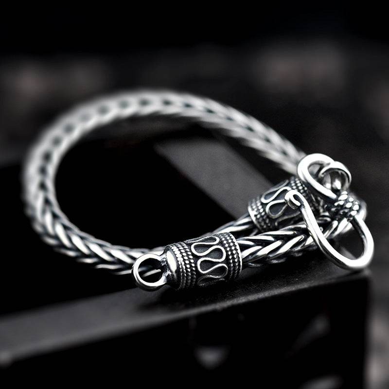 Vintage Braided Keel Bracelet Men - Mubimart