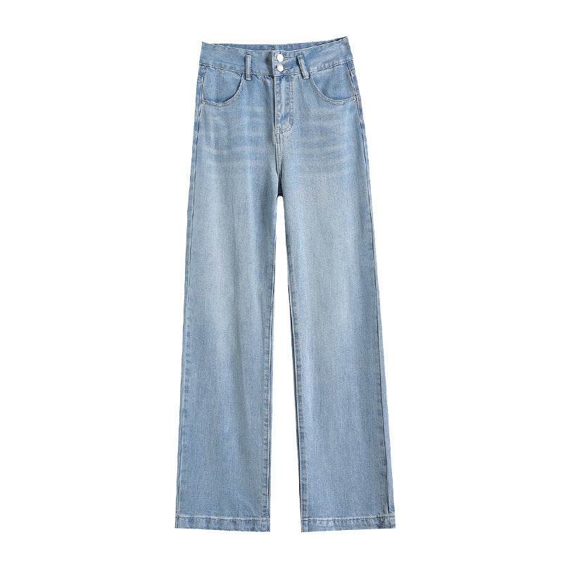 Fashion Tencel Wide-leg Jeans For Women - Mubimart