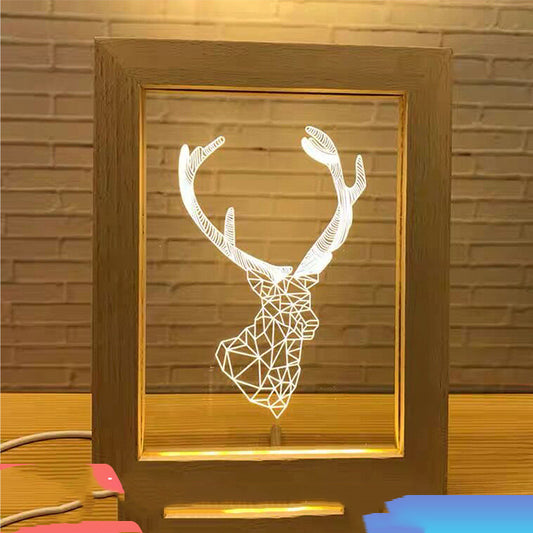 Acrylic Lamp, Photo Frame Night Light