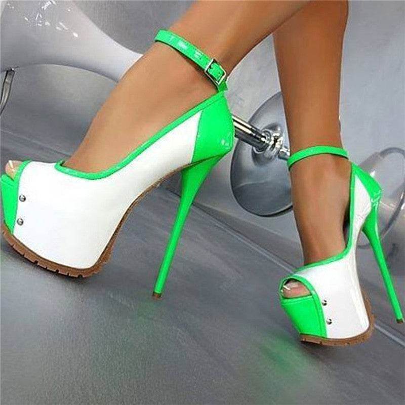 Thick Water Platform Stilettos Summer Women - Mubimart