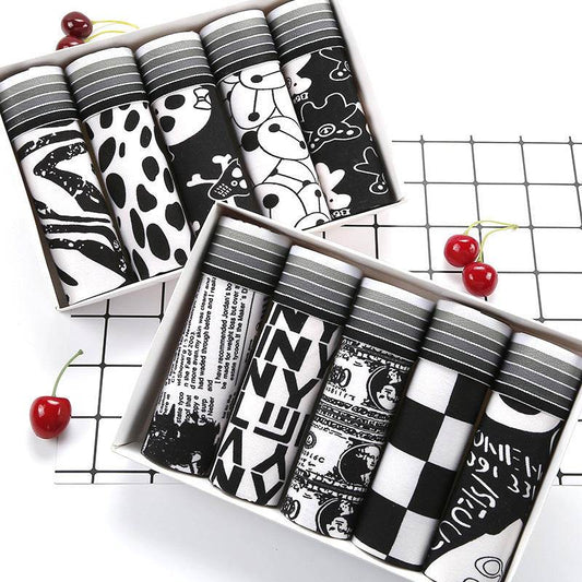 Men's Underwear Milk Silk Boxers Personality Trend - Mubimart
